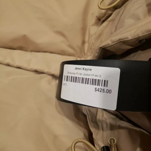 NWT Jenni Kayne Women's Beige Khaki Puffer Jacket Coat Small - Picture 3 of 4